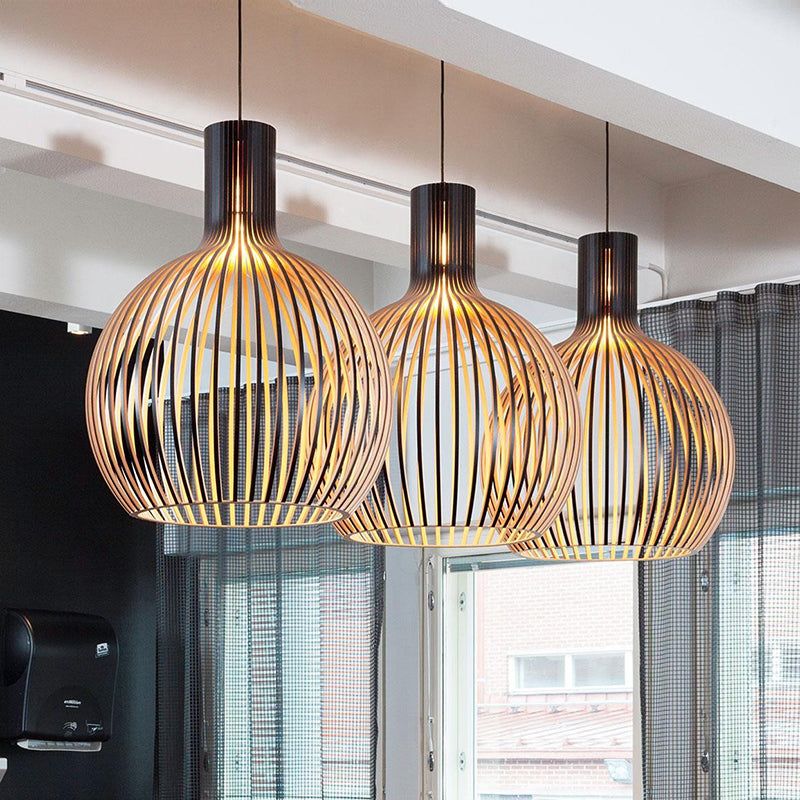 Artisan Wooden Pendant | Natural Scandinavian Design
