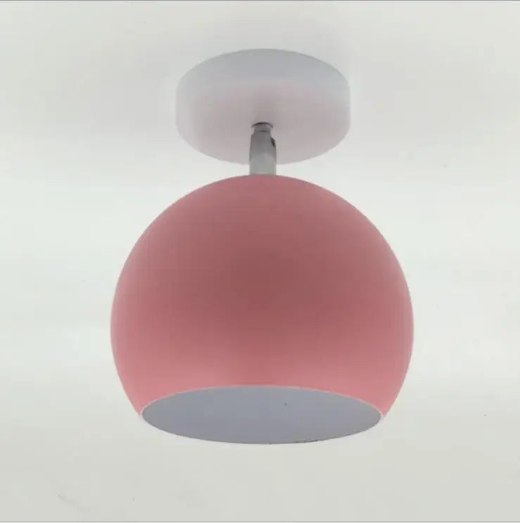 Nordic Macaron Ceiling Light | Modern Round Aluminium Lamp
