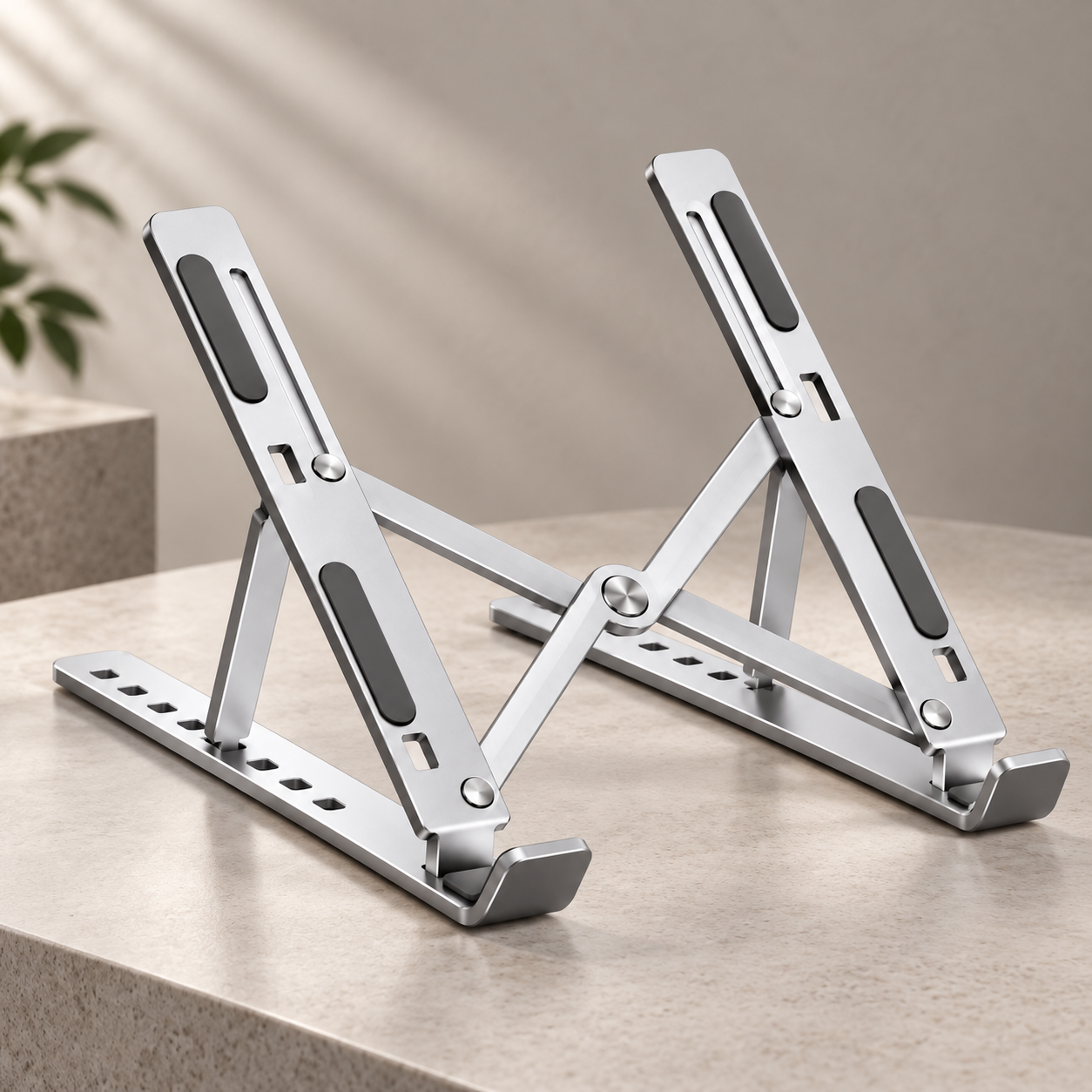 Height-Adjustable Laptop Stand | Ergonomic and Portable