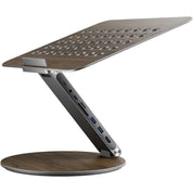 Adjustable Swivel Laptop Stand | Base with USB-C Connection