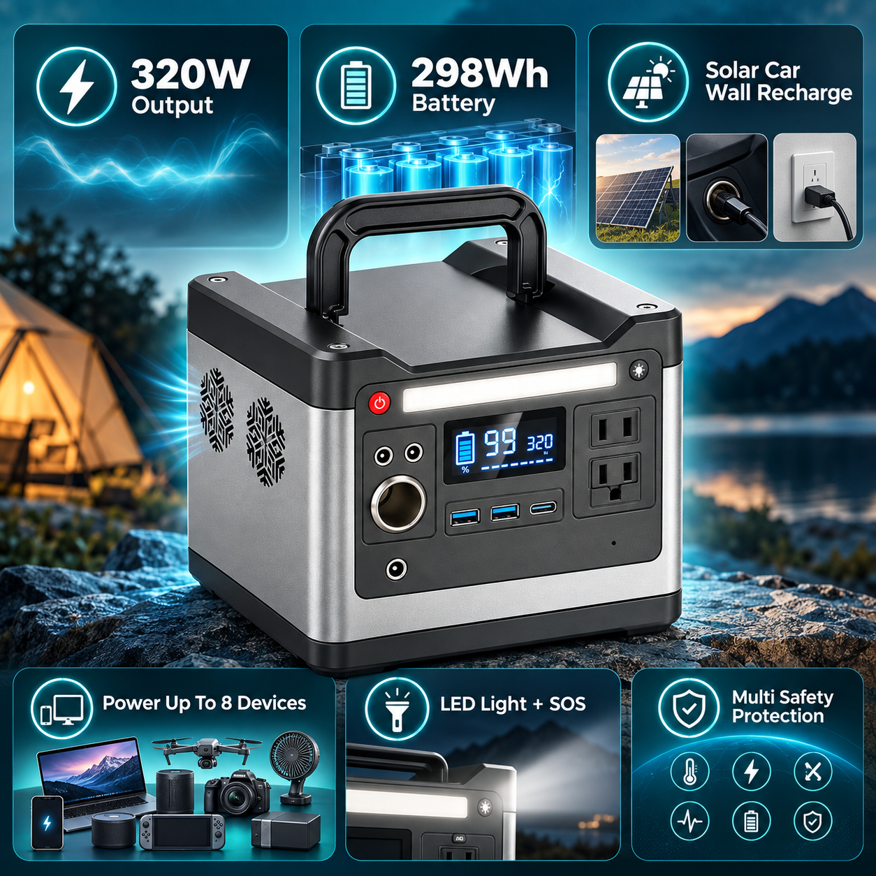 Lightweight Portable Power Station | Compact Design