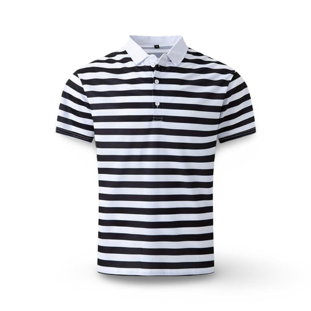 Men's Striped Polo Shirt | Short-Sleeve Summer