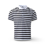 Men's Striped Polo Shirt | Short-Sleeve Summer