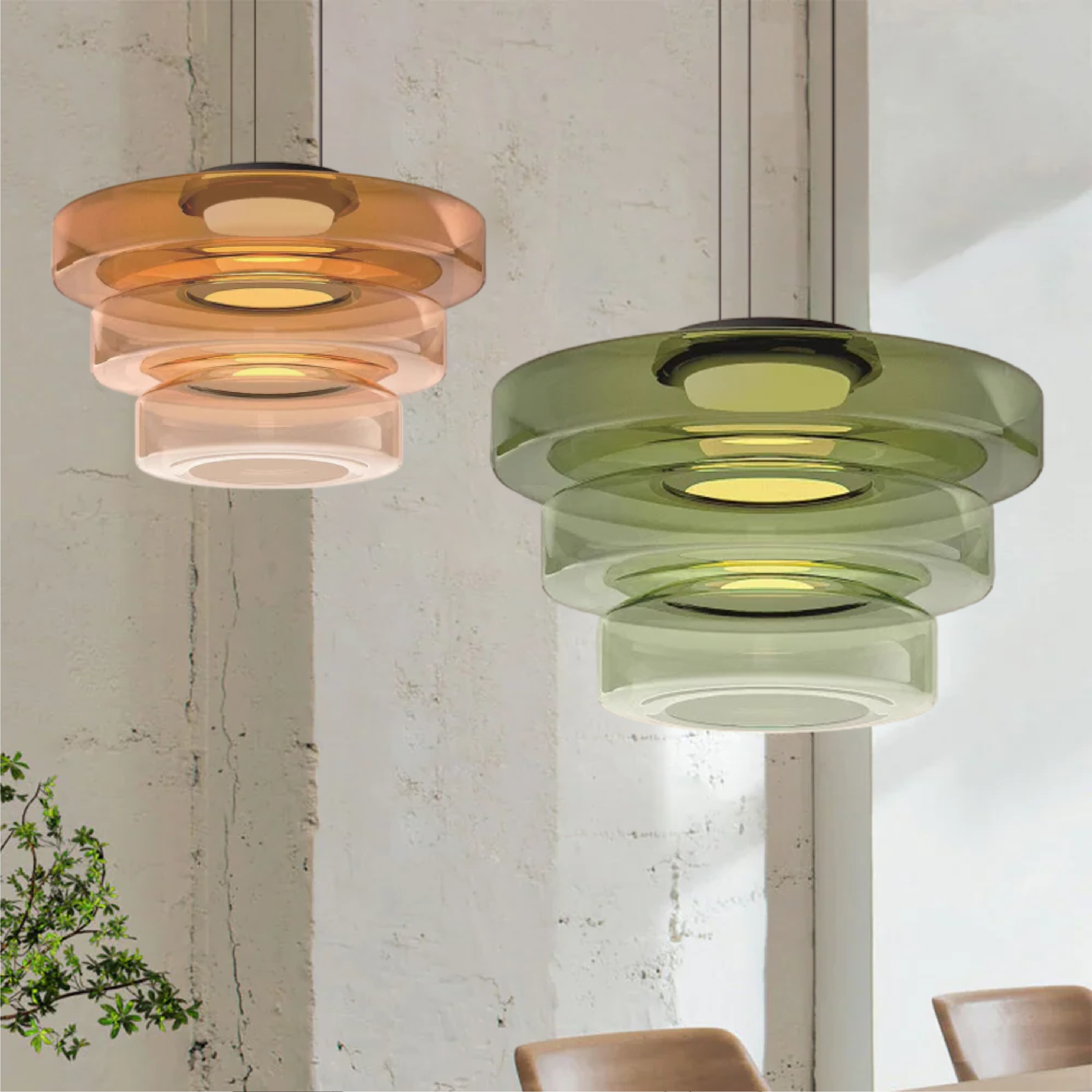 Crystal Pendant | Bauhaus-Style Light