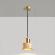 Cylinder Pendant | Japanese-Style Walnut and Brass