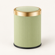 Oval Pressure-Lid Bin | Compact for Bathroom and Home
