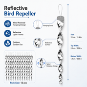 Reflective Bird Repeller | Wind-Powered Garden Hanging