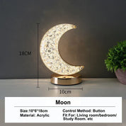 Stellora | Rechargeable 3D Crystal Night Light | Variable Touch Lamp