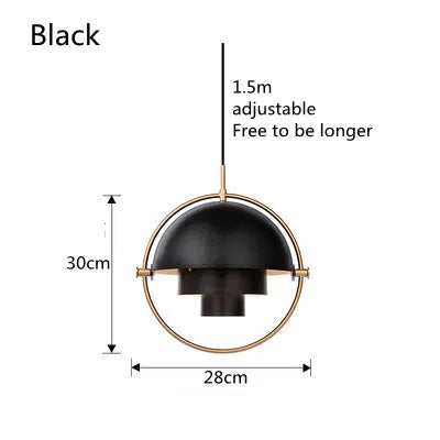 Modern Nordic Pendant | Sculptural Metal Light Fixture