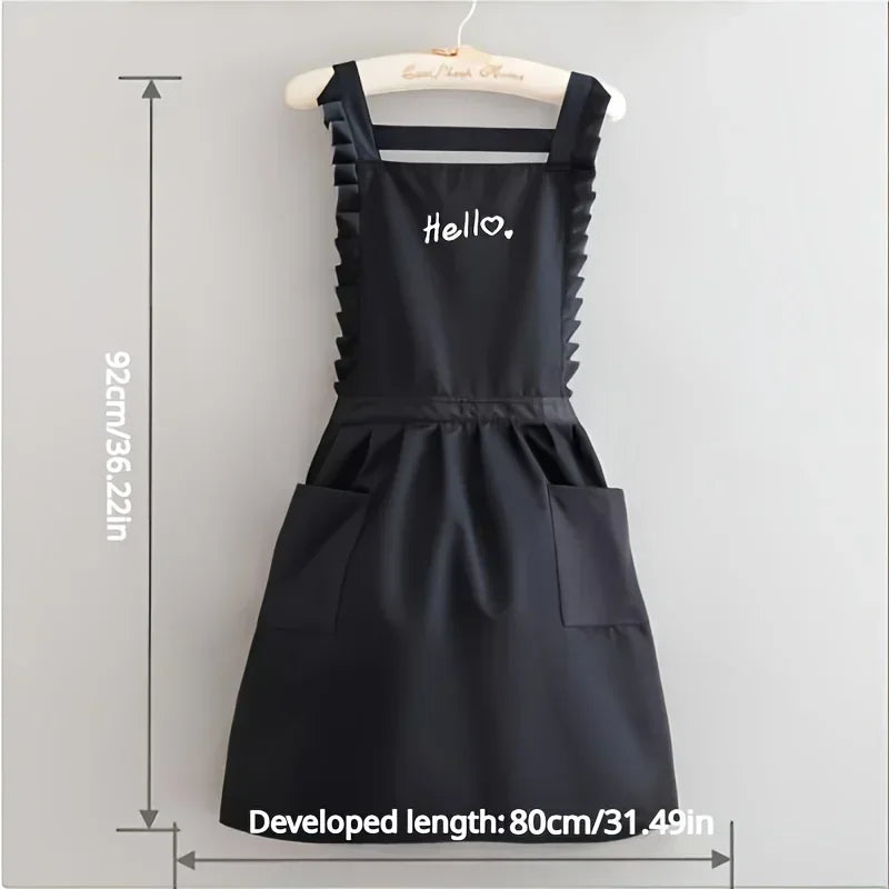 Waterproof Floral Princess Apron | Work Uniform