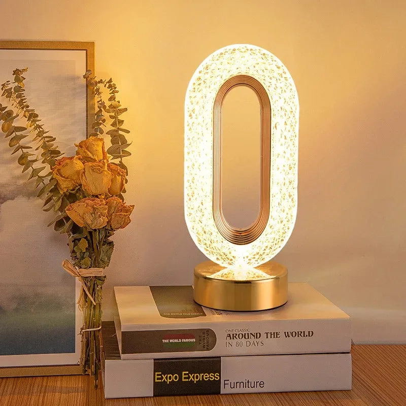 Stellora | Rechargeable 3D Crystal Night Light | Variable Touch Lamp