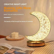 Stellora | Rechargeable 3D Crystal Night Light | Variable Touch Lamp