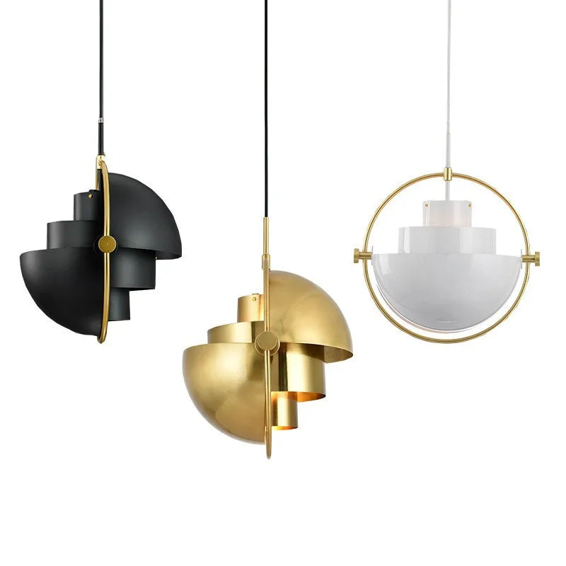 Modern Nordic Pendant | Sculptural Metal Light Fixture