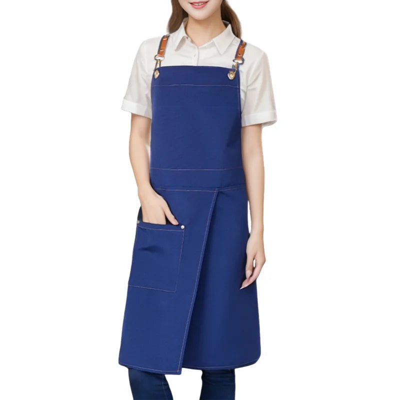 WorkEase | Waterproof Canvas Apron | Open Skirt with Pockets