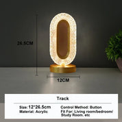 Stellora | Rechargeable 3D Crystal Night Light | Variable Touch Lamp