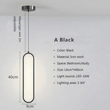 Modern Minimalist LED Pendant | Gold and Black for Bedroom, Dining Room and Living Room