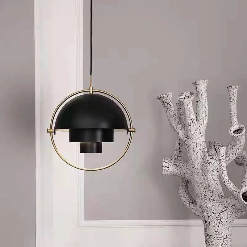 Modern Nordic Pendant | Sculptural Metal Light Fixture