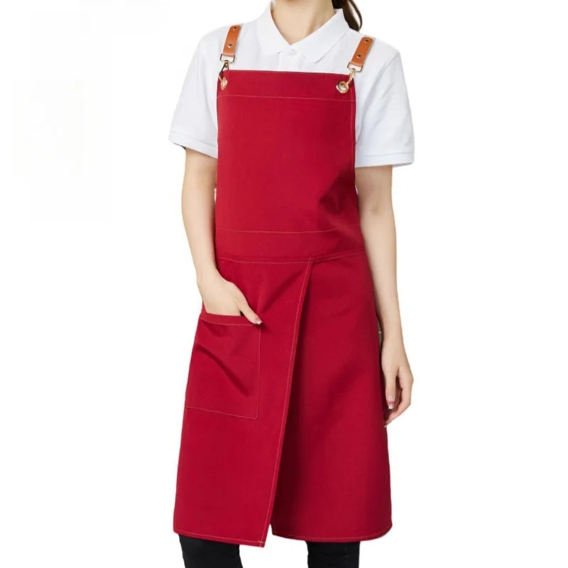 WorkEase | Waterproof Canvas Apron | Open Skirt with Pockets