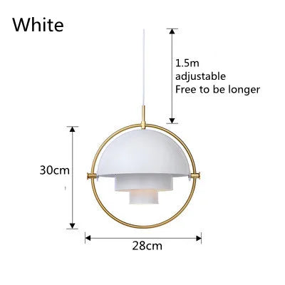 Modern Nordic Pendant | Sculptural Metal Light Fixture