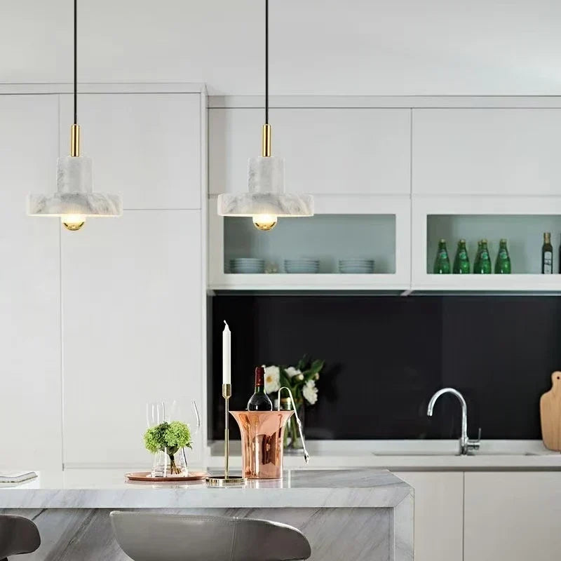 Marble Pendant | Natural Stone Postmodern Design