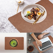 Double-Sided Faux Leather Placemats | Heat-Resistant and Waterproof