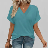 Women's Casual T-Shirt | Loose Summer V-Neck Top