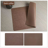 Double-Sided Faux Leather Placemats | Heat-Resistant and Waterproof