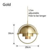 Modern Nordic Pendant | Sculptural Metal Light Fixture