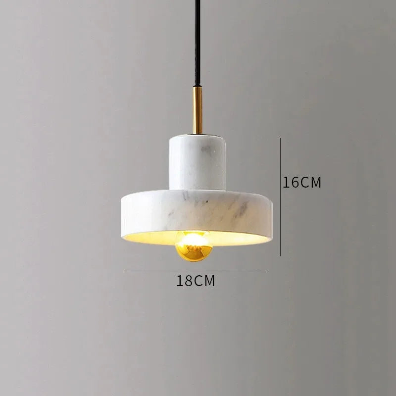 Marble Pendant | Natural Stone Postmodern Design