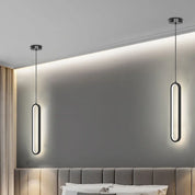 Modern Minimalist LED Pendant | Gold and Black for Bedroom, Dining Room and Living Room