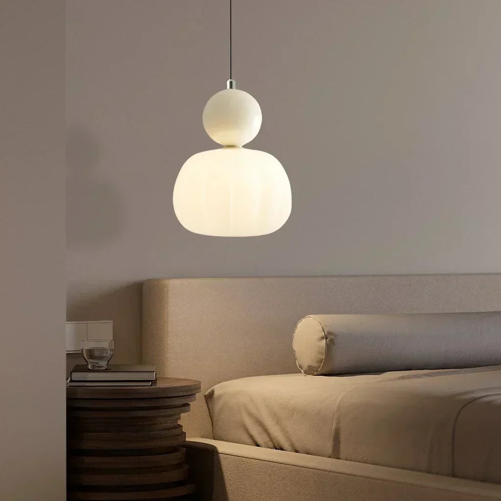 Pumpkin Glass Pendant | 1 or 3 G9 Spotlights