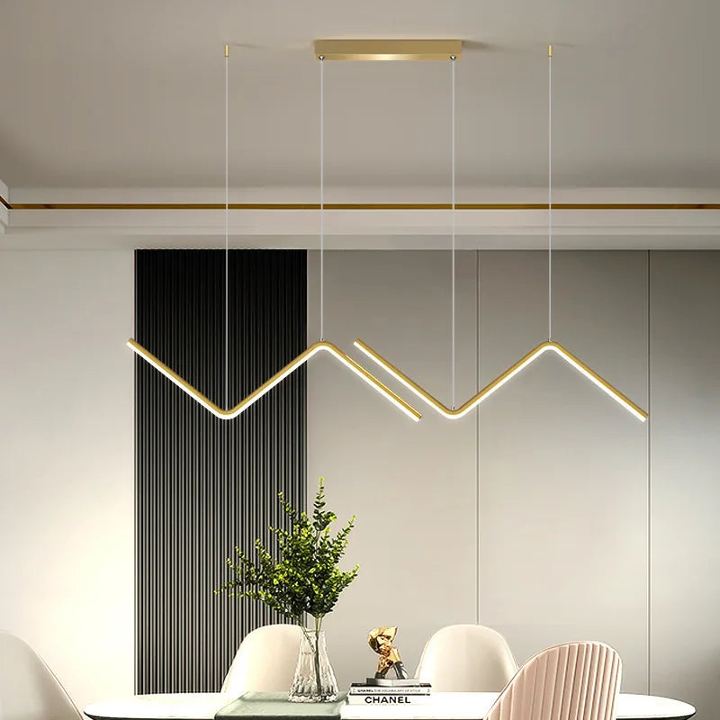 Aluminium Dining Room Pendant | Minimalist Nordic Style