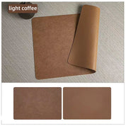 Double-Sided Faux Leather Placemats | Heat-Resistant and Waterproof