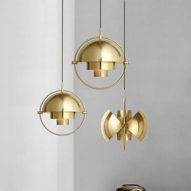 Modern Nordic Pendant | Sculptural Metal Light Fixture