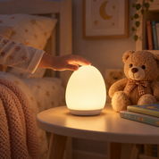 Touch Control Silicone Night Light | Egg-Shaped Portable for Kids