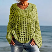 Women's Crochet Beach Jumper | Loose Swimsuit Cover-Up