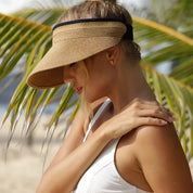 Wide-Brim Straw Hat | Foldable Sun Visor