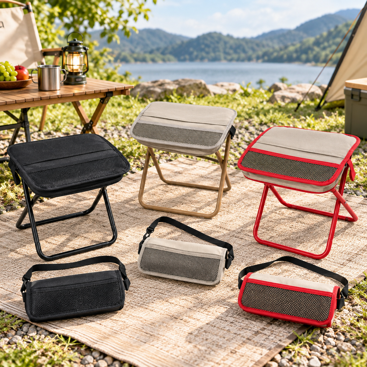 Ultralight Folding Stool | Portable Camping Seat