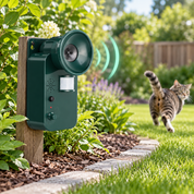 Ultrasonic Animal Repeller | Wireless Motion Sensor for Outdoors