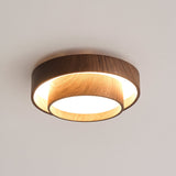 Vaako | Walnut-Finish Ceiling Light | LED Ceiling Lamp
