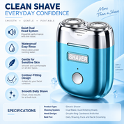 Waterproof Electric Razor | Quiet Dual-Blade