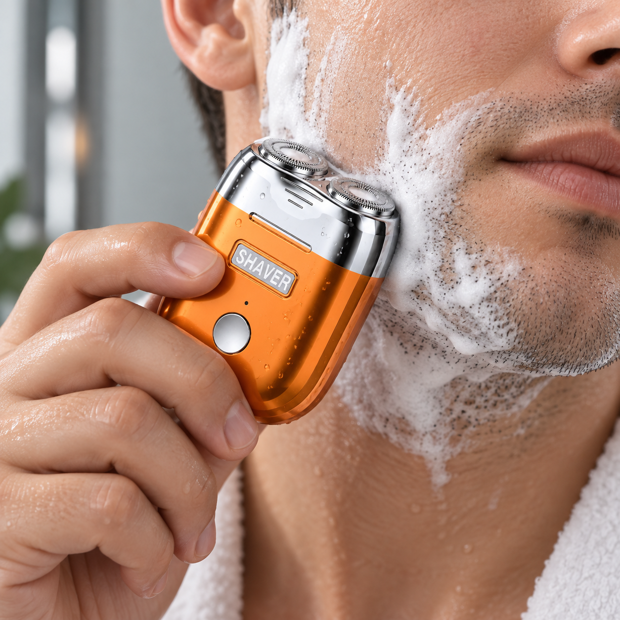 Waterproof Electric Razor | Quiet Dual-Blade