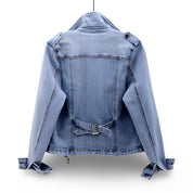 Women's Short Biker-Style Jacket | Zip Casual Coat