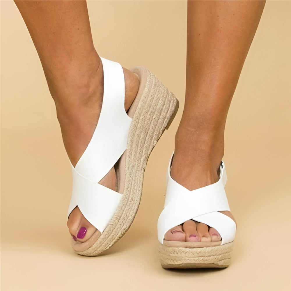 Women's Espadrille Wedge Sandals | Ankle Strap