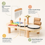 Wooden Musical Set for Kids | Play and Explore Station