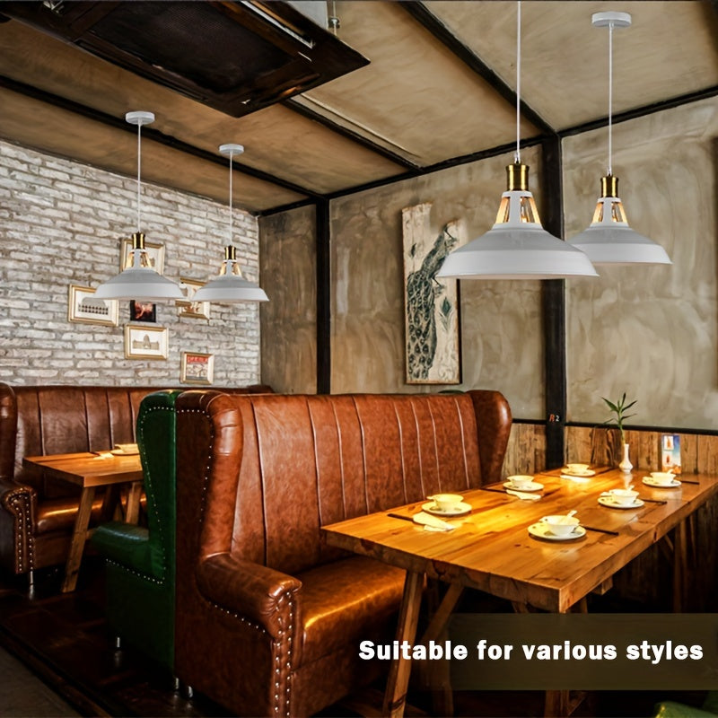 Retro Loft Metal Pendant | Industrial Style