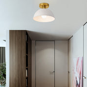 Modern Semi-Flush Ceiling Light | Matt Metal Finish
