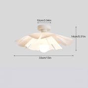 Rose Petal Ceiling Light | Semi-Flush Lamp with Modern Flower Design