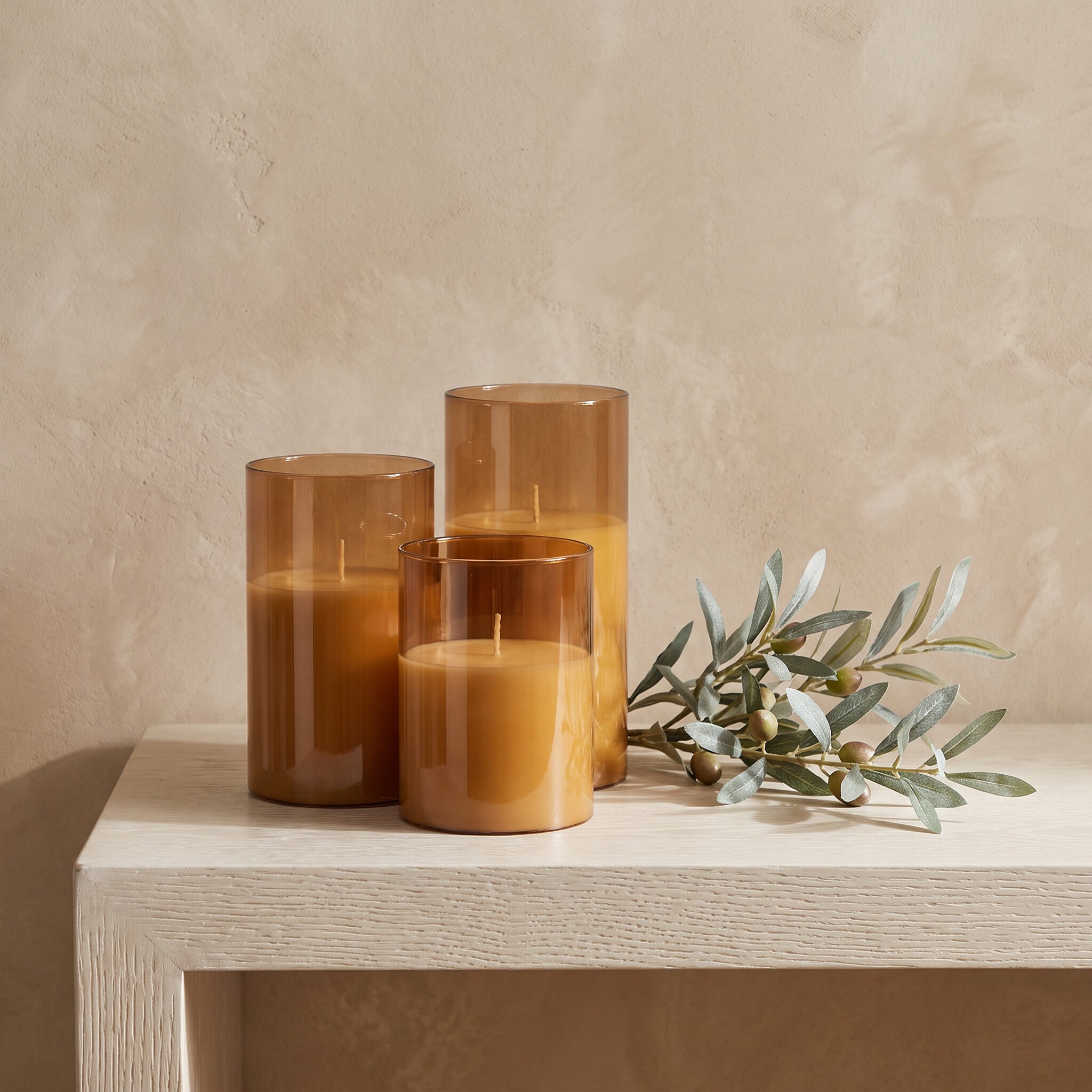 Set of 3 Flameless LED Candles with Flicker Effect | Wax-Free