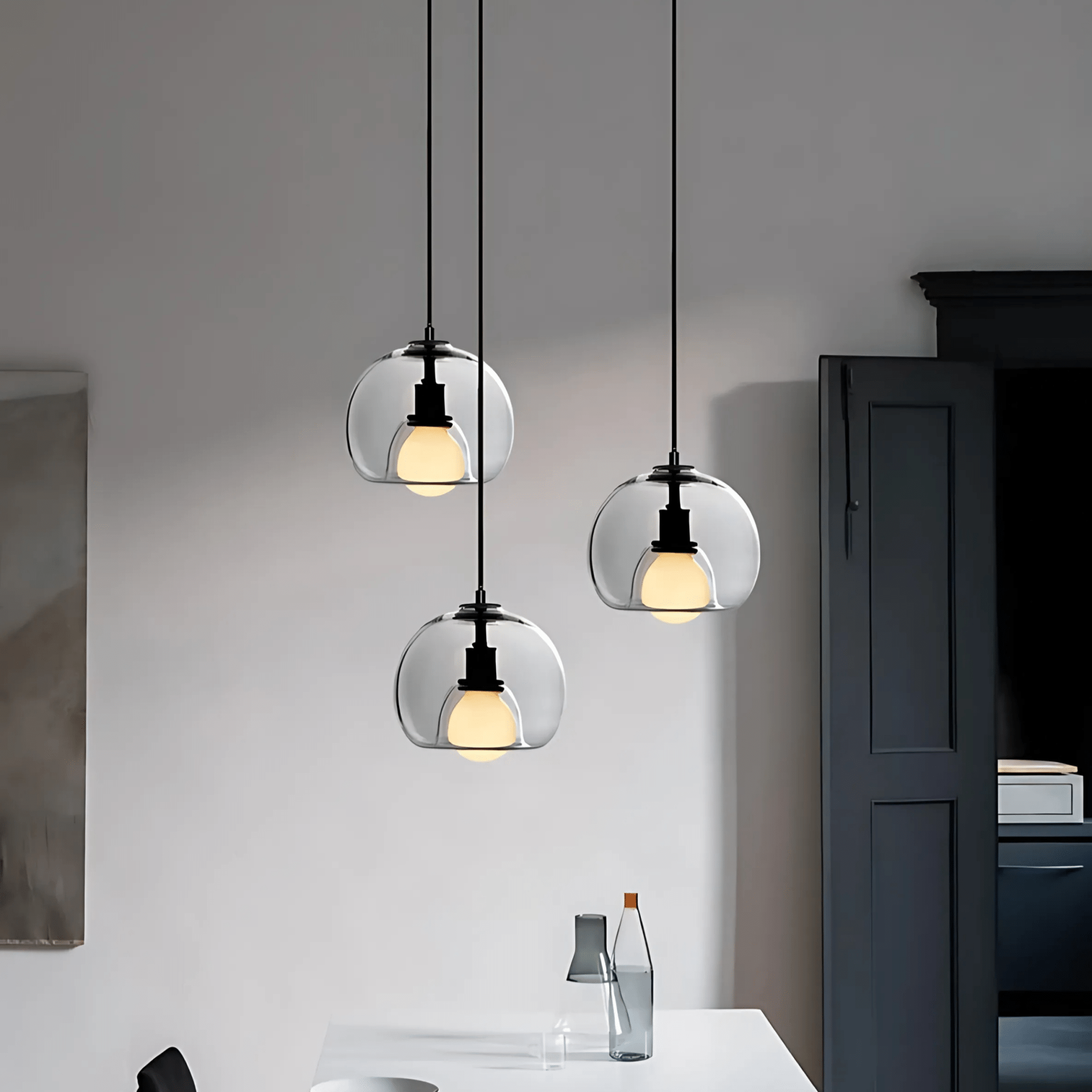 Clyde Glass Pendant | Hand-Blown Modern Elegance